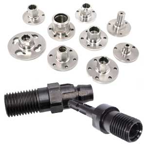 Drill bit adapter & flanges