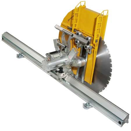 Electrical & hydraulic wall saws for concrete & brick work