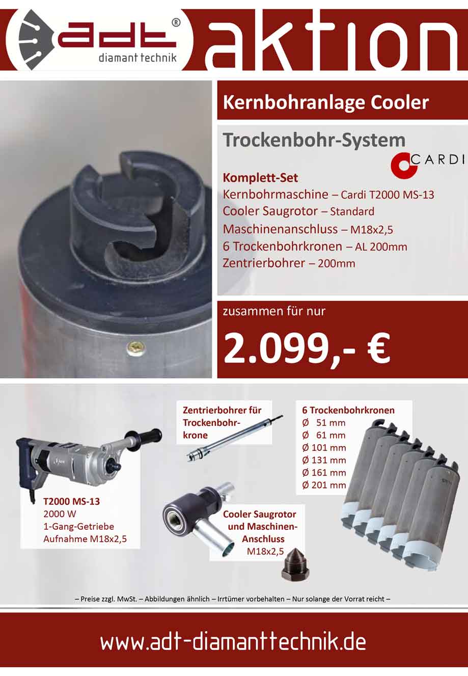 Cardi Kernbohranlage Cooler Sonderangebot