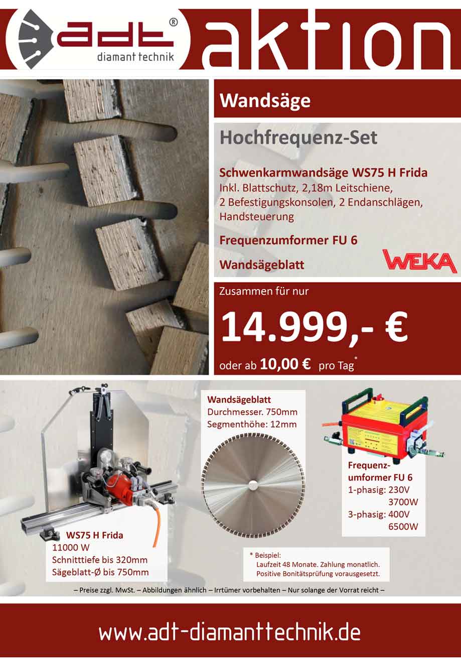 Weka Hochfrequenz Wandsäge Sonderangebot